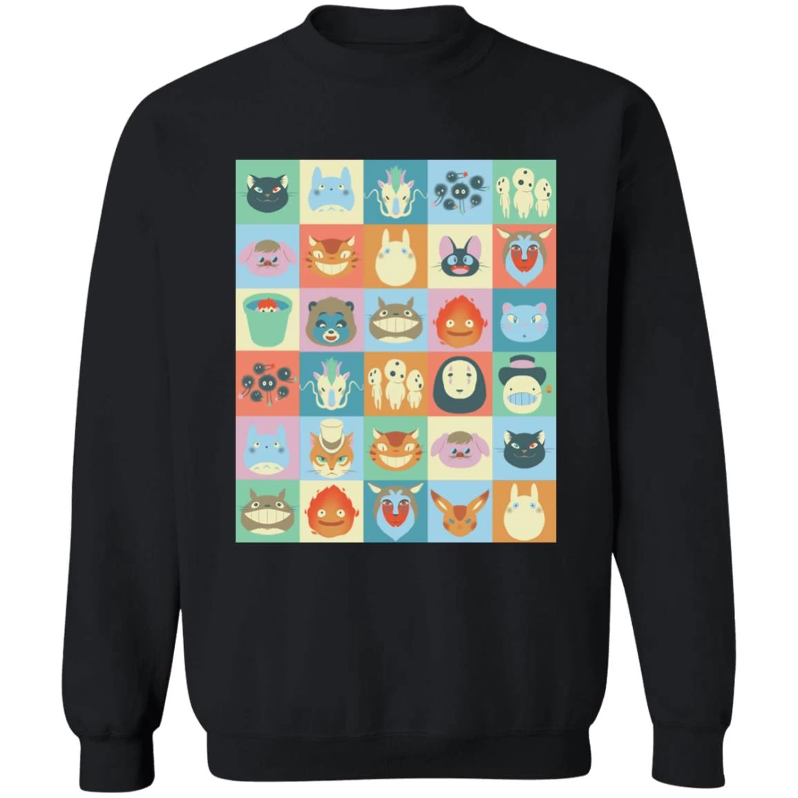 Ghibli Colorful Characters Collection Sweatshirt 5 Ghibli Colorful Characters Collection Sweatshirt - Image 3