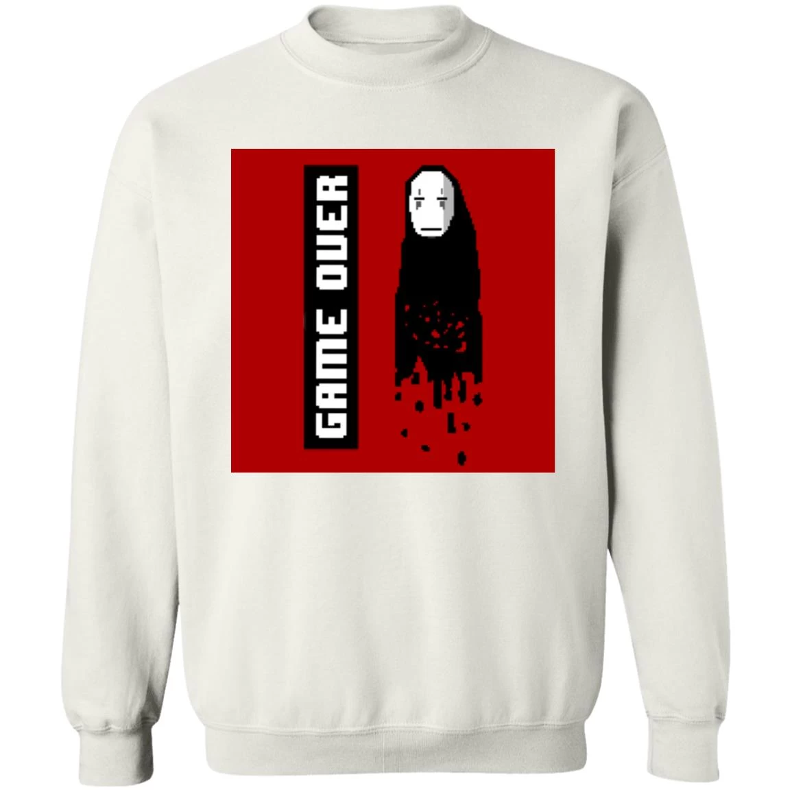 Spirited Away No Face 8 BIT Game Over Sweatshirt 13 Spirited Away No Face 8 BIT Game Over Sweatshirt - Image 11