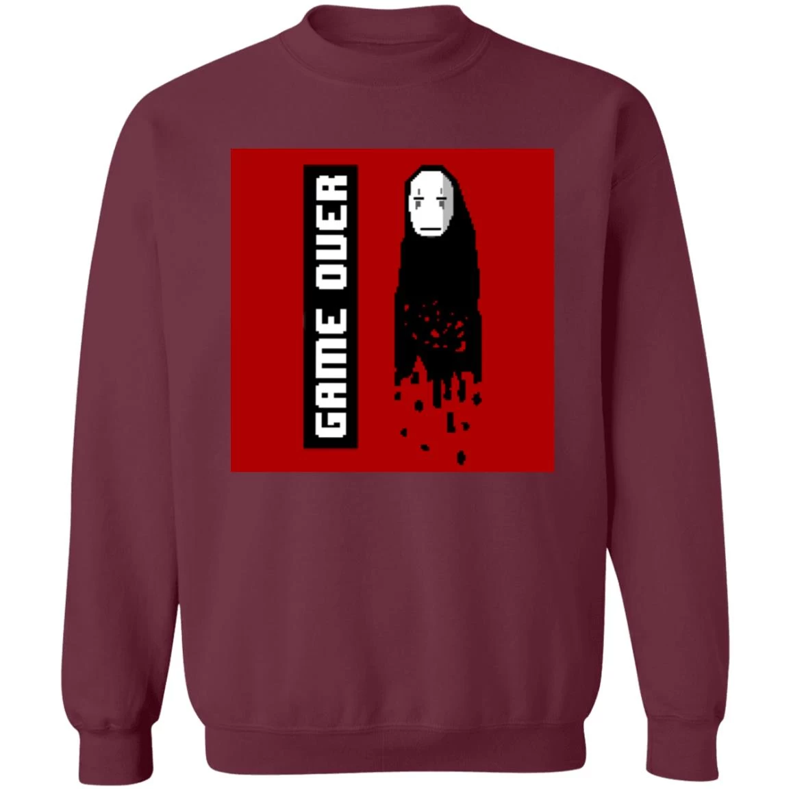 Spirited Away No Face 8 BIT Game Over Sweatshirt 6 Spirited Away No Face 8 BIT Game Over Sweatshirt - Image 4
