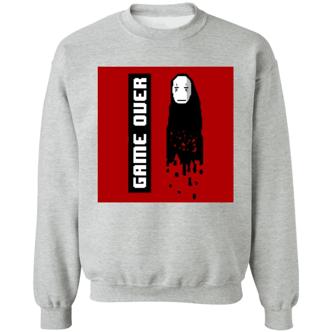 Spirited Away No Face 8 BIT Game Over Sweatshirt 12 Spirited Away No Face 8 BIT Game Over Sweatshirt - Image 10