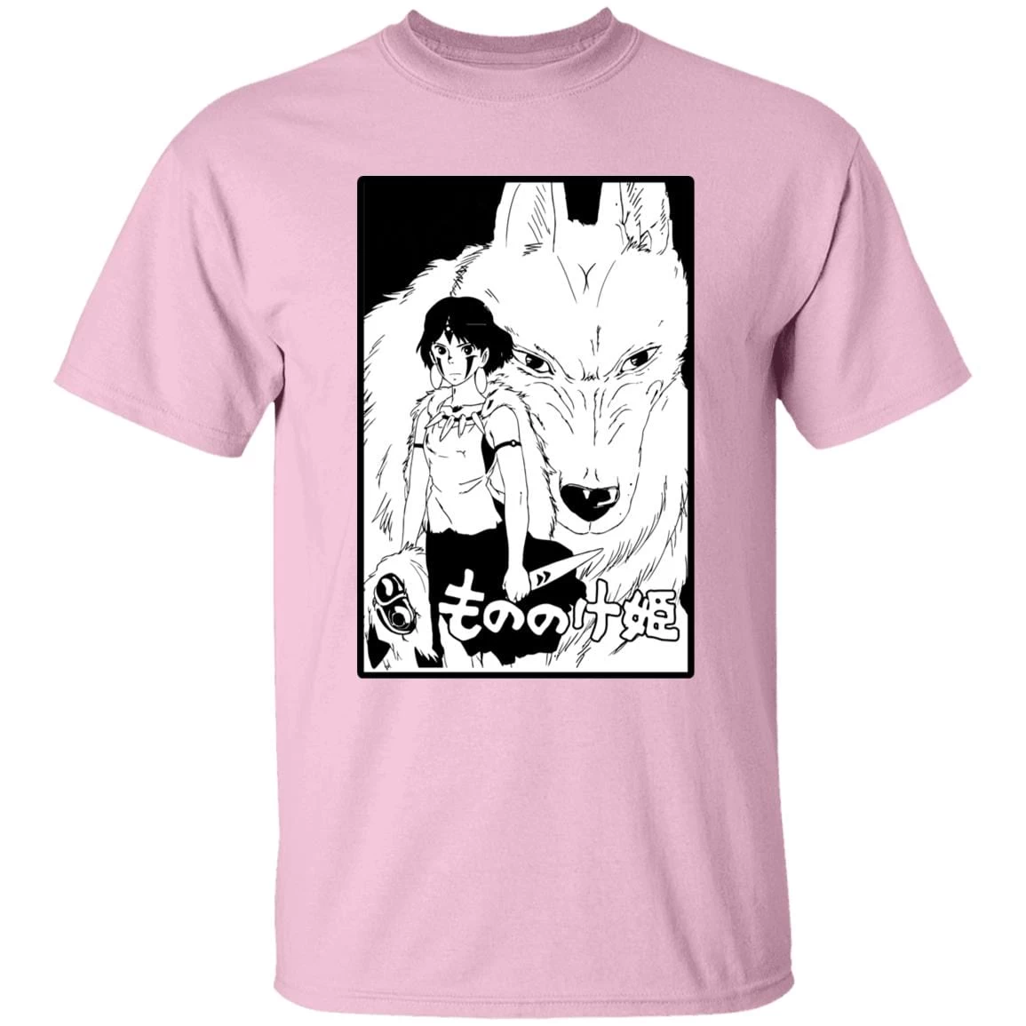 Princess Mononoke Black & White T Shirt Unisex 7 Princess Mononoke Black & White T Shirt Unisex - Image 5