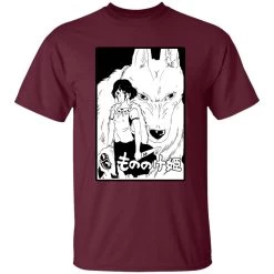 Princess Mononoke Black & White T Shirt Unisex 34 Princess Mononoke Black & White T Shirt Unisex -Ghibli Shop redirect04072021140430 5 1