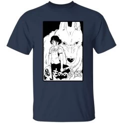 Princess Mononoke Black & White T Shirt Unisex 26 Princess Mononoke Black & White T Shirt Unisex -Ghibli Shop redirect04072021140430 6