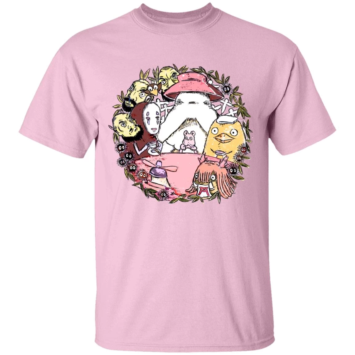 Spirited Away No Face Tea Time T Shirt Unisex 7 Spirited Away No Face Tea Time T Shirt Unisex - Image 5