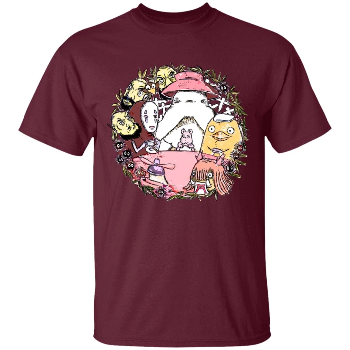 Spirited Away No Face Tea Time T Shirt Unisex 17 Spirited Away No Face Tea Time T Shirt Unisex - Image 15
