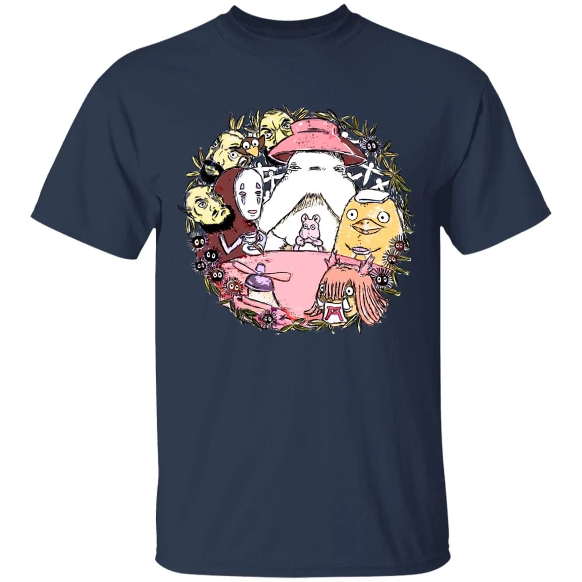 Spirited Away No Face Tea Time T Shirt Unisex 18 Spirited Away No Face Tea Time T Shirt Unisex - Image 16