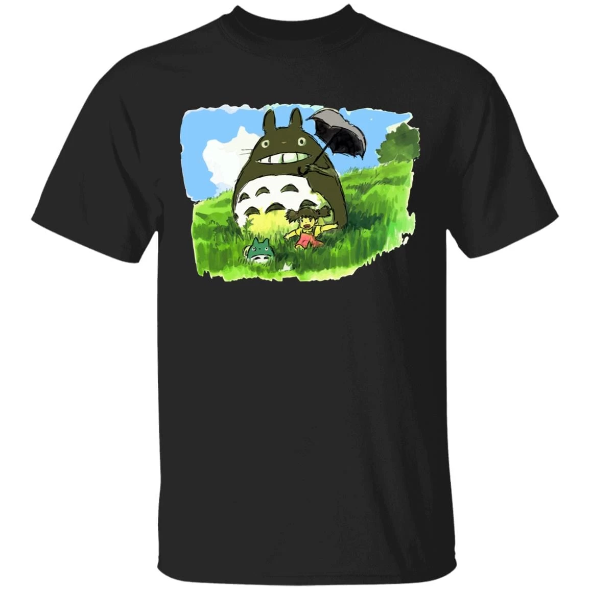 My Neighbor Totoro WaterColor T Shirt Unisex 5 My Neighbor Totoro WaterColor T Shirt Unisex - Image 3