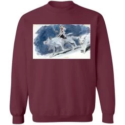 Princess Mononoke Water Color Art Sweatshirt Unisex -Ghibli Shop redirect04132021150432 1 1
