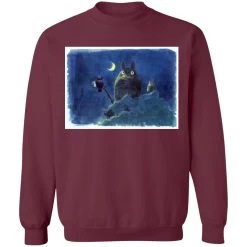 My Neighbor Totoro By The Moon Pastel Art Sweatshirt -Ghibli Shop redirect04152021140403 12