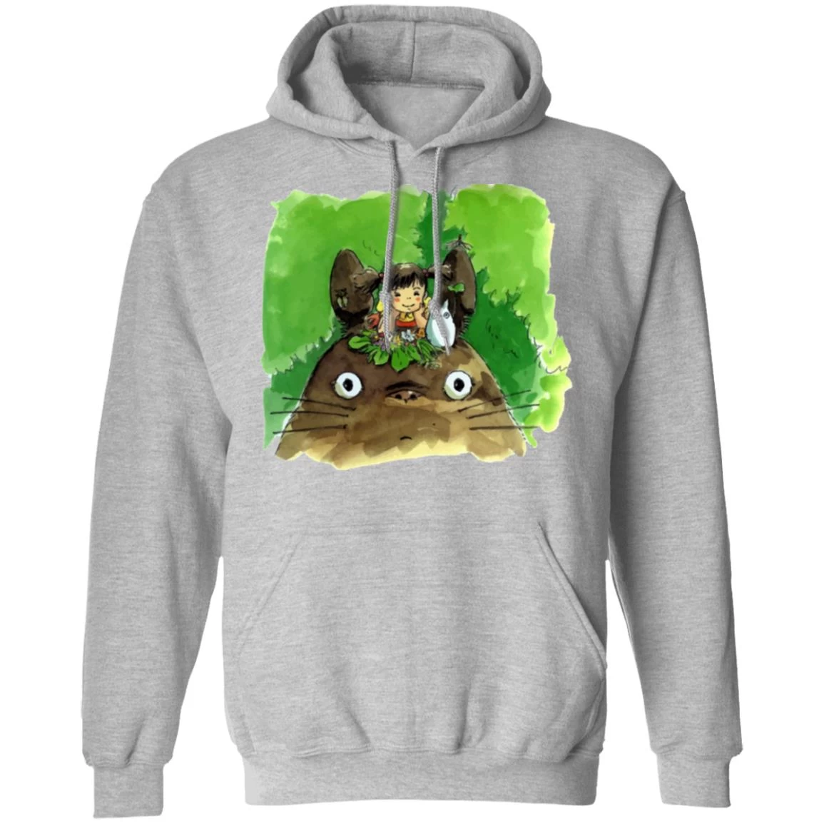 My Neighbor Totoro & Mei Water Color Art Hoodie 12 My Neighbor Totoro & Mei Water Color Art Hoodie - Image 10