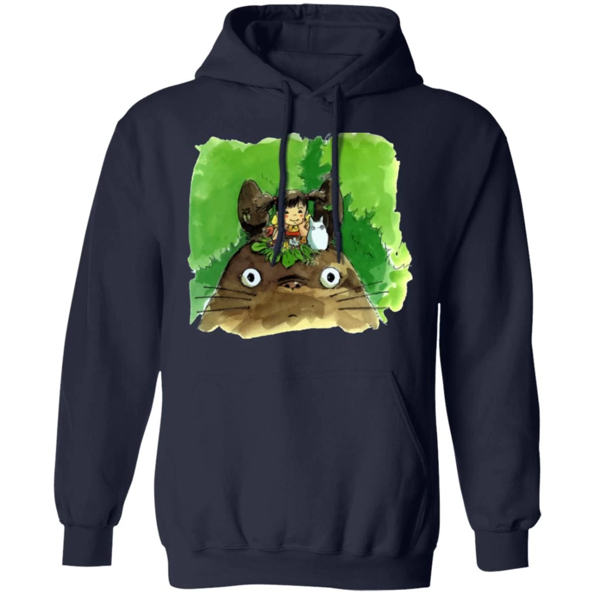 My Neighbor Totoro & Mei Water Color Art Hoodie 6 My Neighbor Totoro & Mei Water Color Art Hoodie - Image 4