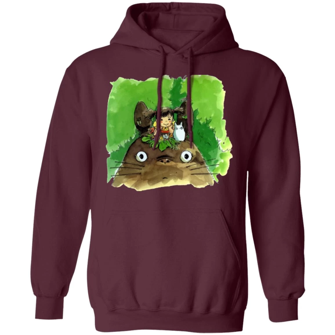 My Neighbor Totoro & Mei Water Color Art Hoodie 10 My Neighbor Totoro & Mei Water Color Art Hoodie - Image 8