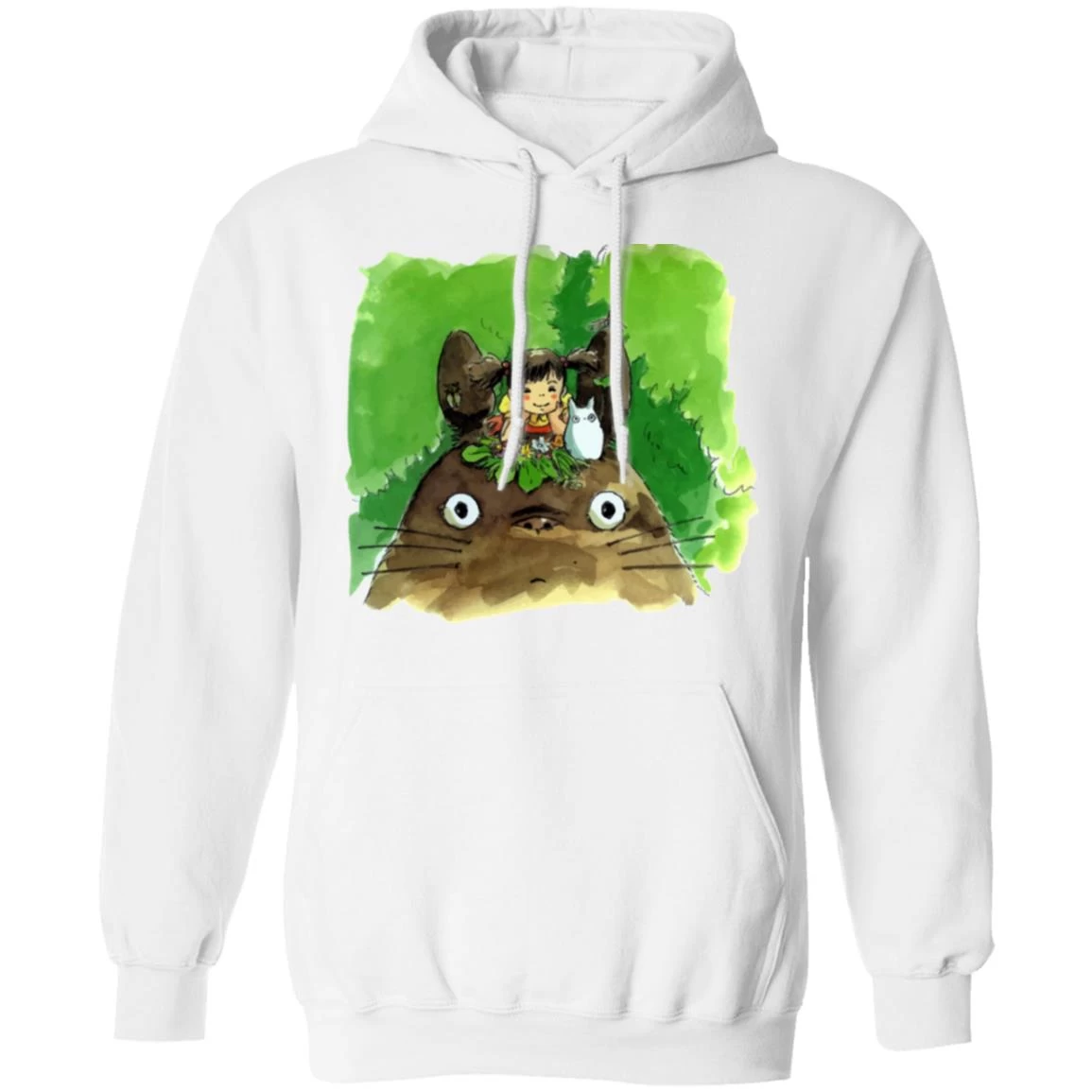 My Neighbor Totoro & Mei Water Color Art Hoodie 13 My Neighbor Totoro & Mei Water Color Art Hoodie - Image 11