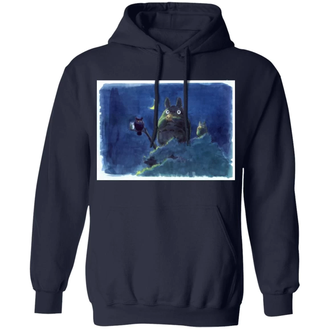 My Neighbor Totoro By The Moon Pastel Art Hoodie 6 My Neighbor Totoro By The Moon Pastel Art Hoodie - Image 4