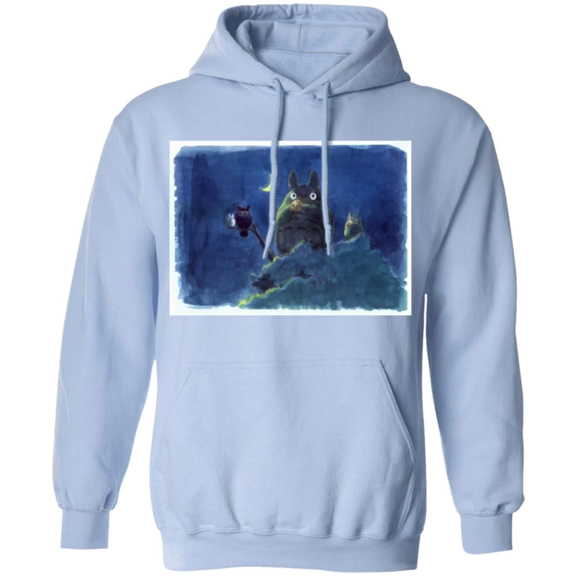 My Neighbor Totoro By The Moon Pastel Art Hoodie 8 My Neighbor Totoro By The Moon Pastel Art Hoodie - Image 6