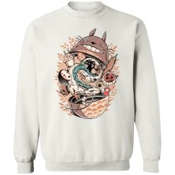 Totoro Daruma And Ghibli Friends Sweatshirt -Ghibli Shop redirect05092021140506 1 1
