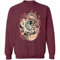 Totoro Daruma And Ghibli Friends Sweatshirt -Ghibli Shop redirect05092021140506 3 1