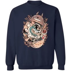 Totoro Daruma And Ghibli Friends Sweatshirt -Ghibli Shop redirect05092021140506 4 1