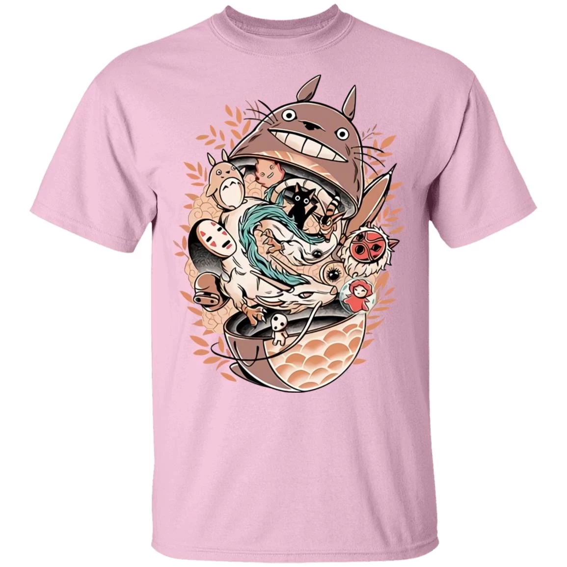 Totoro Daruma And Ghibli Friends T Shirt 7 Totoro Daruma And Ghibli Friends T Shirt - Image 5