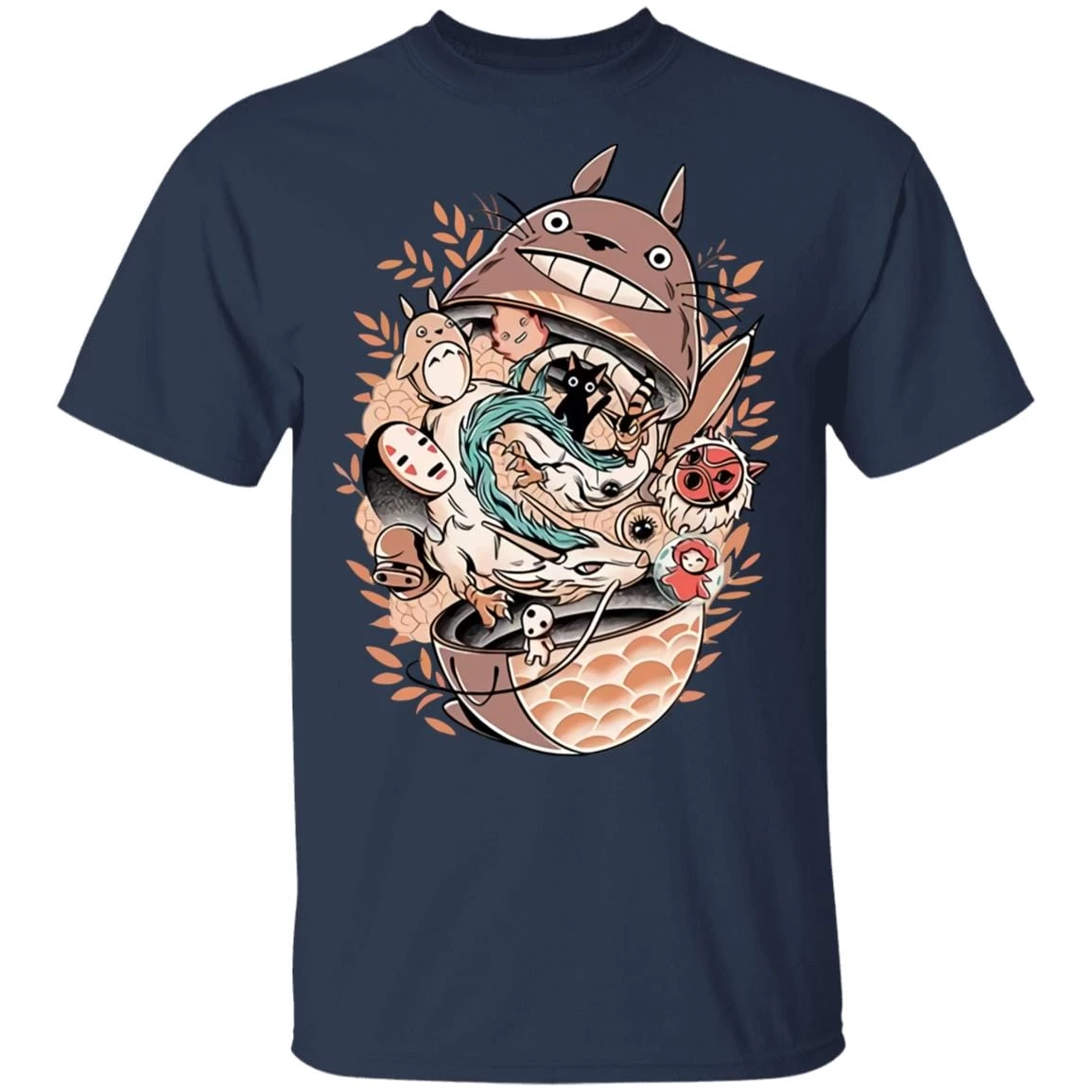 Totoro Daruma And Ghibli Friends T Shirt 9 Totoro Daruma And Ghibli Friends T Shirt - Image 7