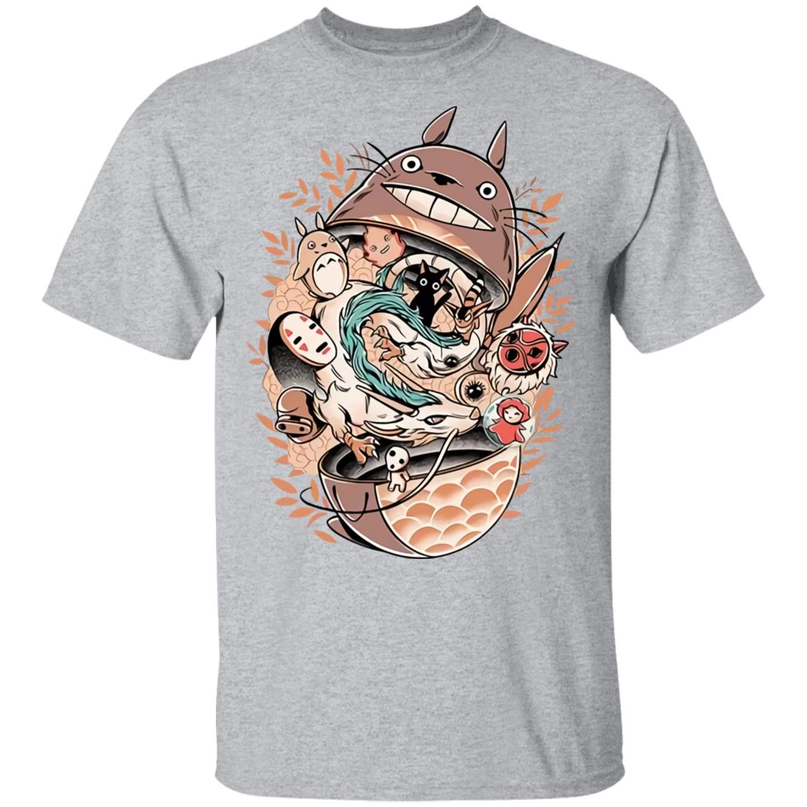 Totoro Daruma And Ghibli Friends T Shirt 19 Totoro Daruma And Ghibli Friends T Shirt - Image 17