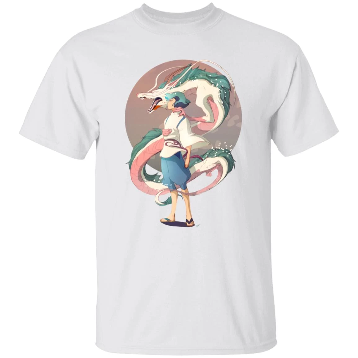 Haku And The Dragon T Shirt 4 Haku And The Dragon T Shirt - Image 2