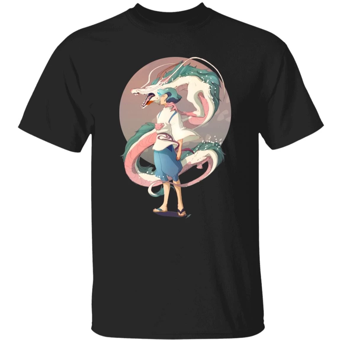 Haku And The Dragon T Shirt 5 Haku And The Dragon T Shirt - Image 3