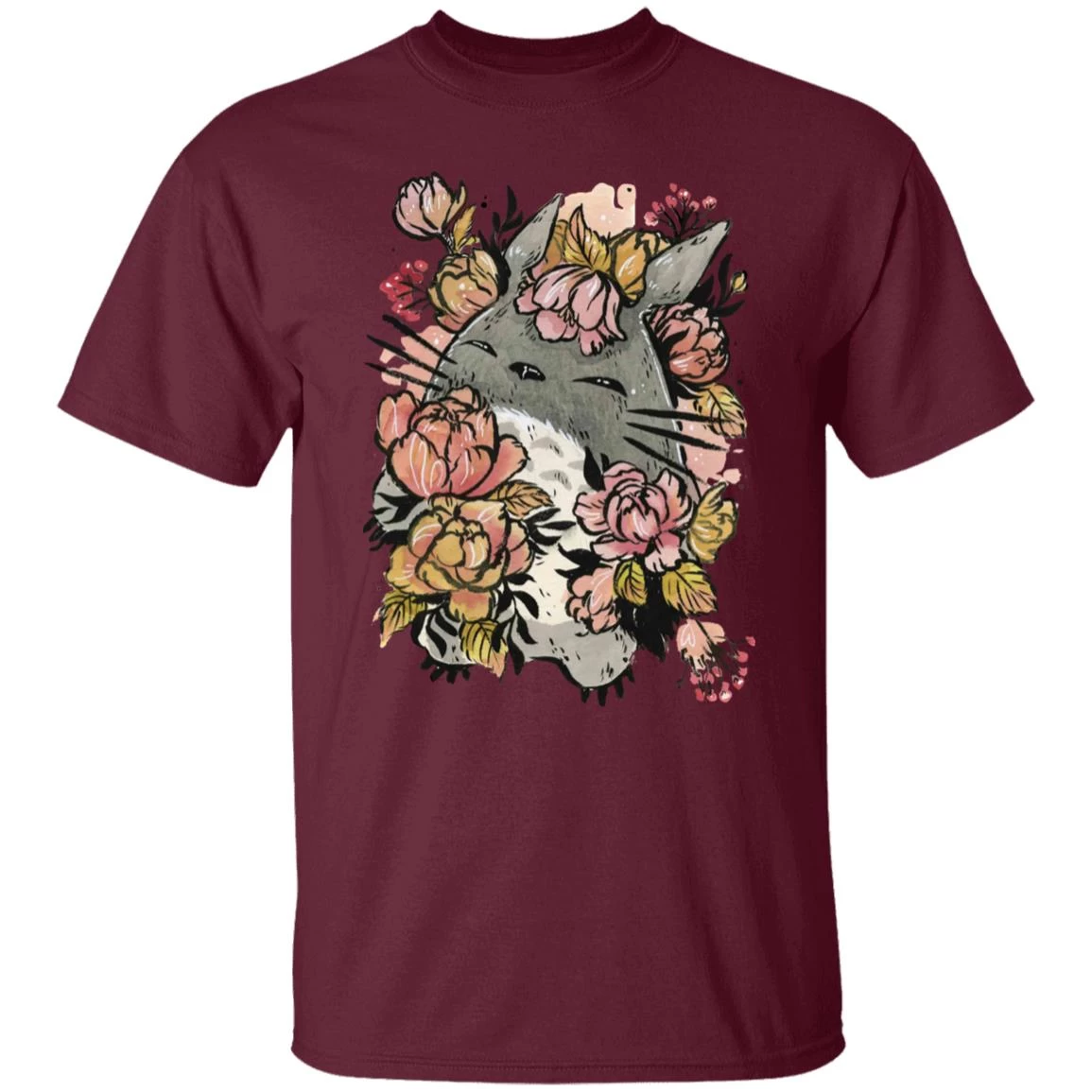 Totoro By The Flowers T Shirt 8 Totoro By The Flowers T Shirt - Image 6