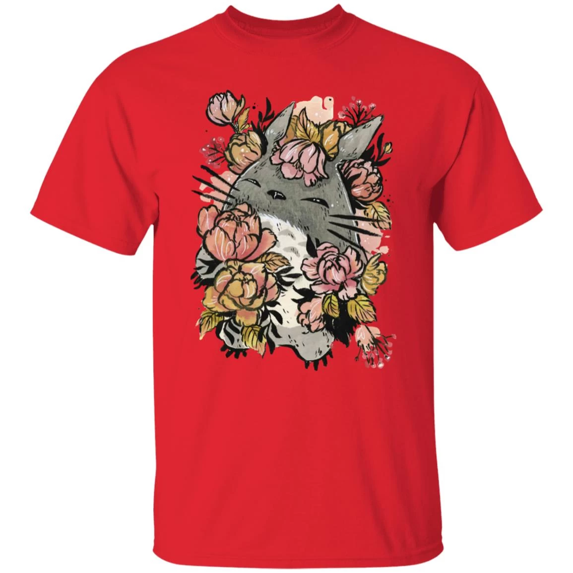 Totoro By The Flowers T Shirt 18 Totoro By The Flowers T Shirt - Image 16