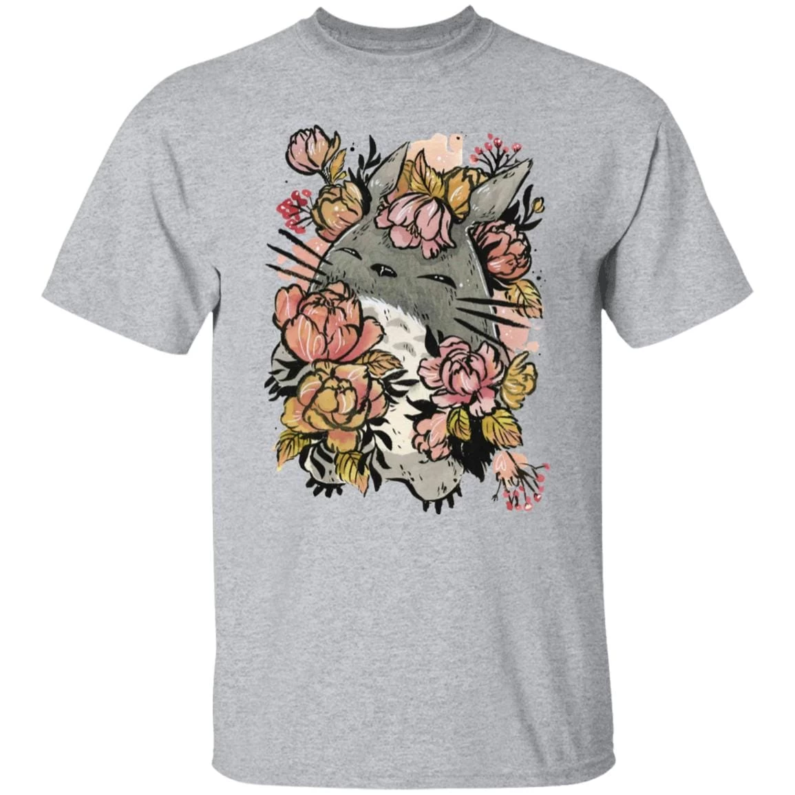 Totoro By The Flowers T Shirt 19 Totoro By The Flowers T Shirt - Image 17
