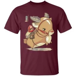 Princess Mononoke Ashitaka And Yakul Chibi T Shirt -Ghibli Shop redirect05162021150511 5