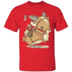 Princess Mononoke Ashitaka And Yakul Chibi T Shirt -Ghibli Shop redirect05162021150511 7 1