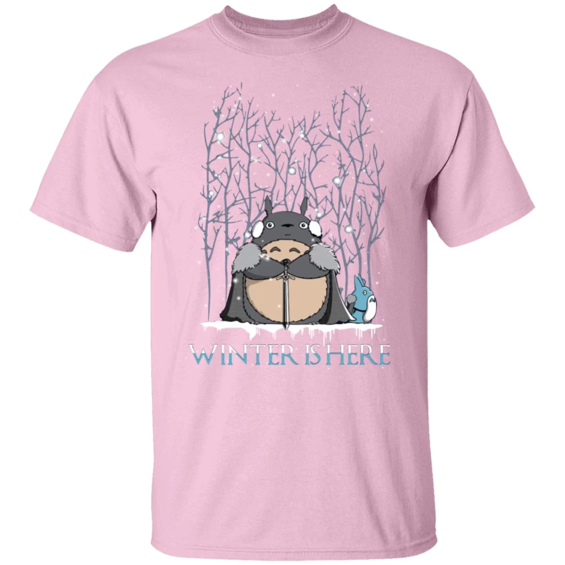 Totoro Game Of Throne Winter Is Here T Shirt 7 Totoro Game Of Throne Winter Is Here T Shirt - Image 5