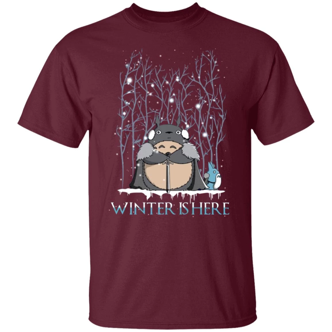 Totoro Game Of Throne Winter Is Here T Shirt 16 Totoro Game Of Throne Winter Is Here T Shirt - Image 14
