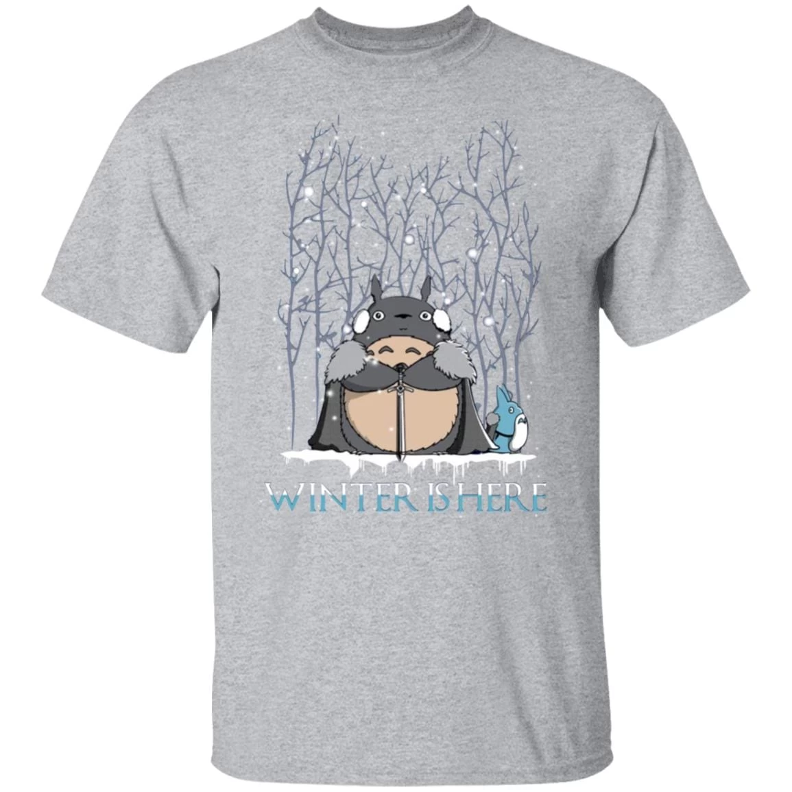 Totoro Game Of Throne Winter Is Here T Shirt 19 Totoro Game Of Throne Winter Is Here T Shirt - Image 17