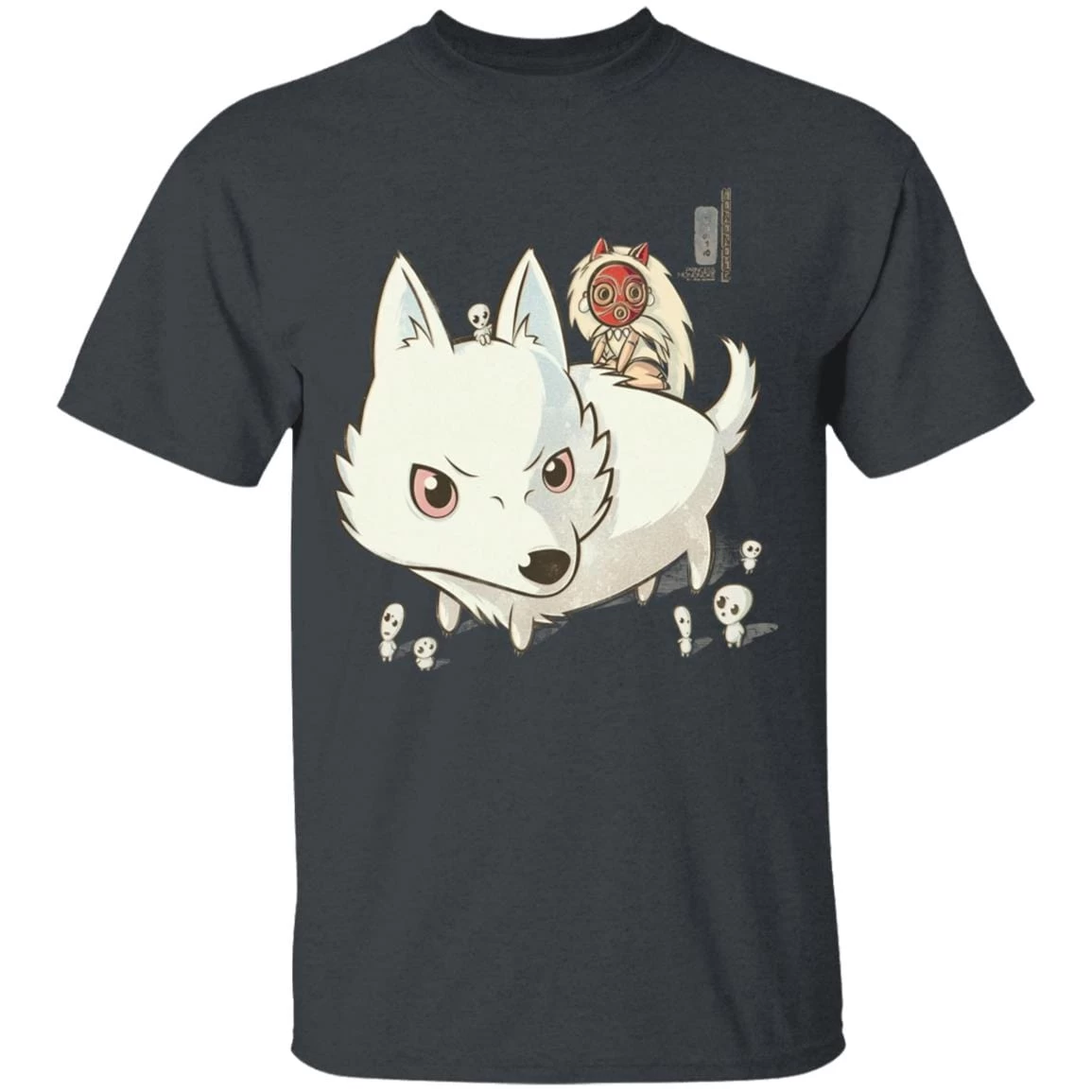 Princess Mononoke And The Wolf Cute Chibi Version T Shirt 6 Princess Mononoke And The Wolf Cute Chibi Version T Shirt - Image 4