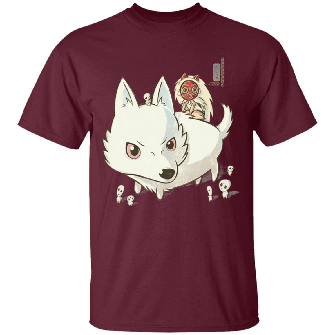 Princess Mononoke And The Wolf Cute Chibi Version T Shirt 8 Princess Mononoke And The Wolf Cute Chibi Version T Shirt - Image 6