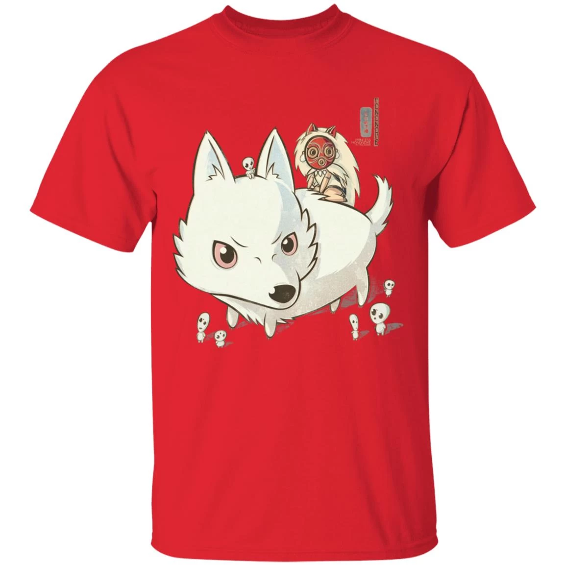 Princess Mononoke And The Wolf Cute Chibi Version T Shirt 10 Princess Mononoke And The Wolf Cute Chibi Version T Shirt - Image 8