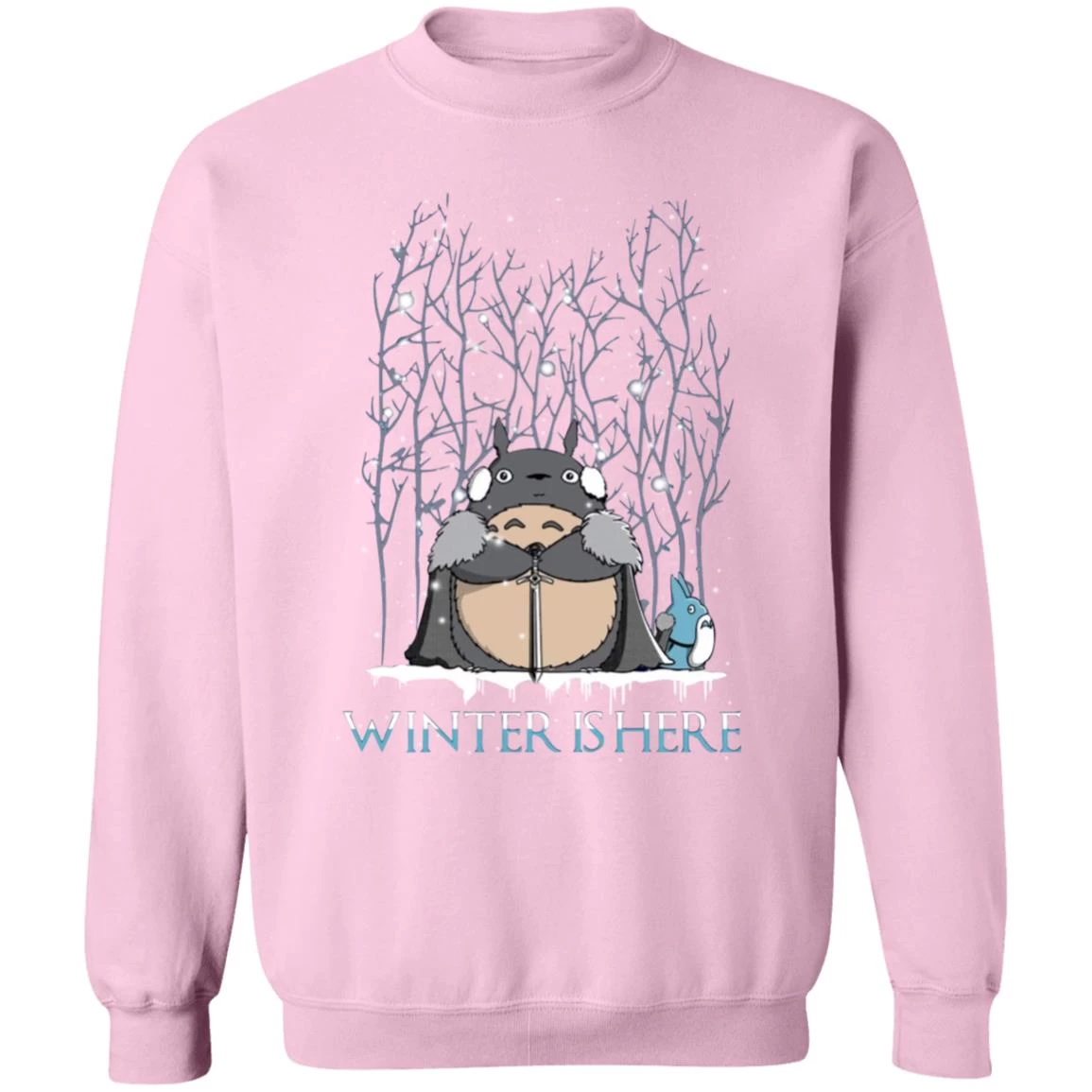 Totoro Game Of Throne Winter Is Here Sweatshirt 11 Totoro Game Of Throne Winter Is Here Sweatshirt - Image 9