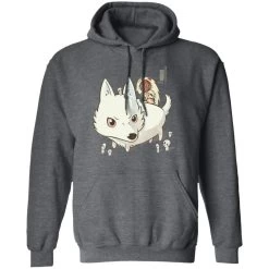 Princess Mononoke And The Wolf Cute Chibi Version Hoodie -Ghibli Shop redirect05162021150550 4