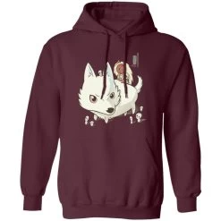 Princess Mononoke And The Wolf Cute Chibi Version Hoodie -Ghibli Shop redirect05162021150550 7 1