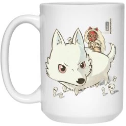 Princess Mononoke And The Wolf Cute Chibi Version Mug -Ghibli Shop redirect05162021150557 1 1