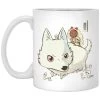 Princess Mononoke And The Wolf Cute Chibi Version Mug -Ghibli Shop redirect05162021150557