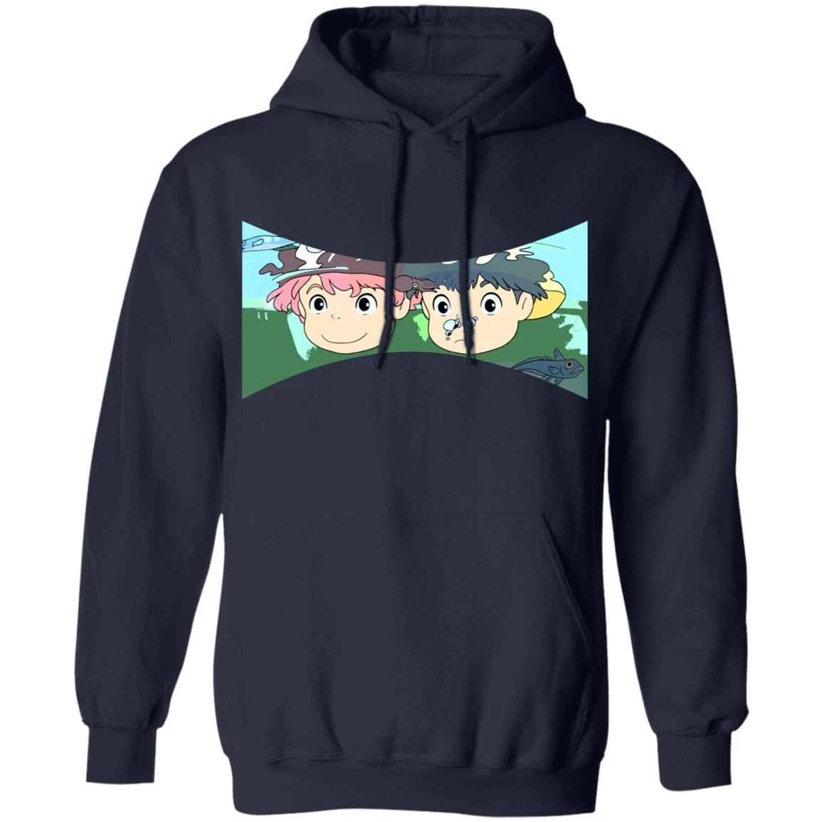 Ponyo And Sosuke Hoodie Unisex 6 Ponyo And Sosuke Hoodie Unisex - Image 4
