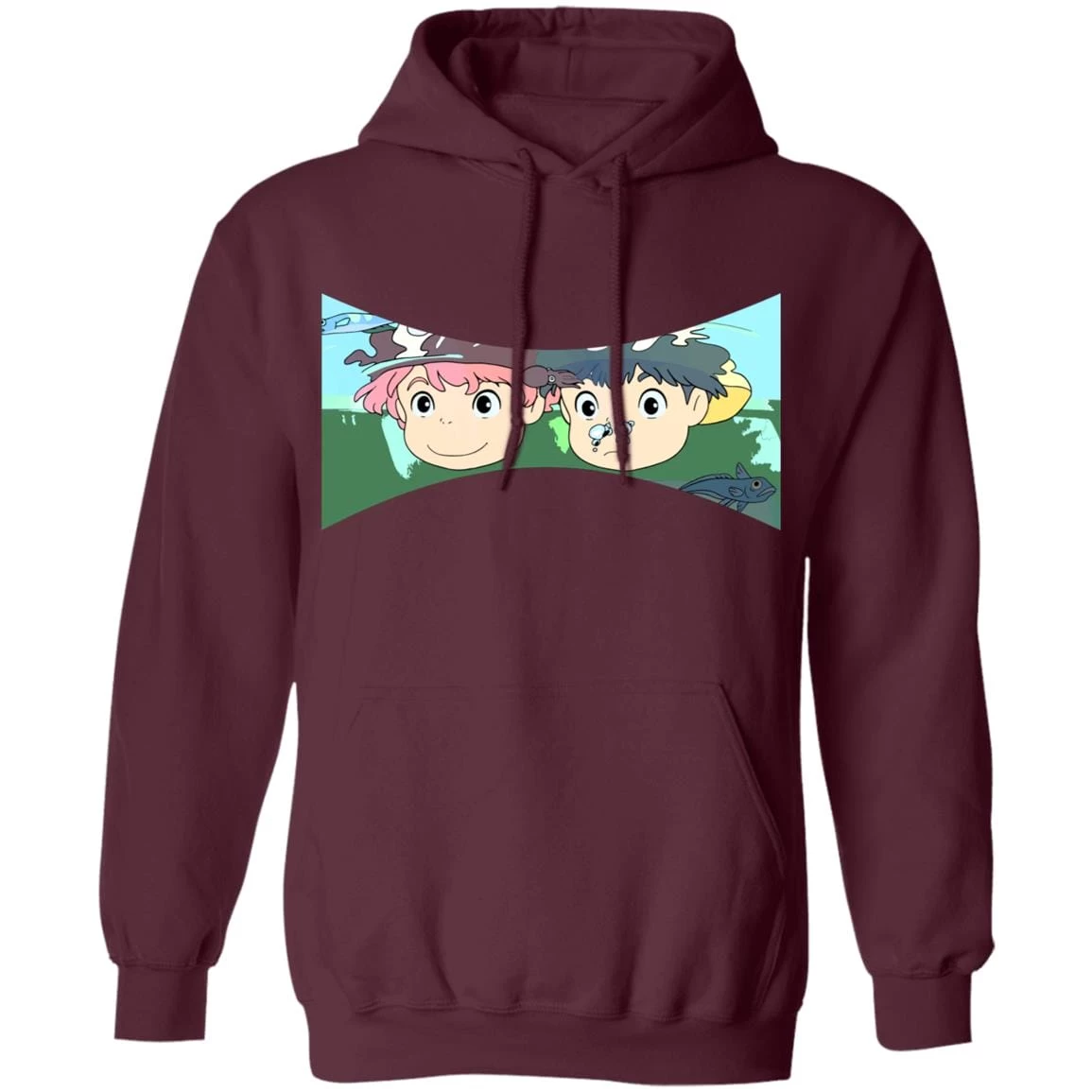 Ponyo And Sosuke Hoodie Unisex 10 Ponyo And Sosuke Hoodie Unisex - Image 8