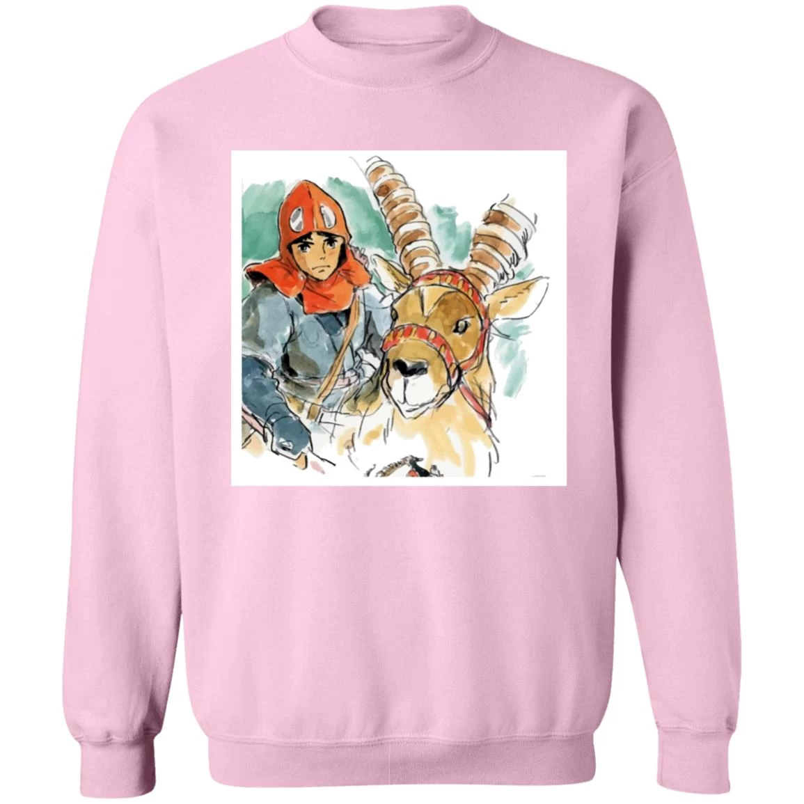 Princess Mononoke – Ashitaka Water Color Sweatshirt 15 Princess Mononoke – Ashitaka Water Color Sweatshirt - Image 13