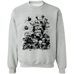 Studio Ghibli Art Collection Black And White Sweatshirt 36 Studio Ghibli Art Collection Black And White Sweatshirt -Ghibli Shop redirect05232021080554 2