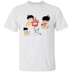 Ponyo And Sosuke Sketch T Shirt -Ghibli Shop redirect05302021150528 1