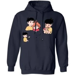Ponyo And Sosuke Sketch Hoodie -Ghibli Shop redirect05302021150559 3
