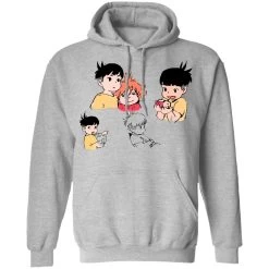 Ponyo And Sosuke Sketch Hoodie -Ghibli Shop redirect05302021150559 9
